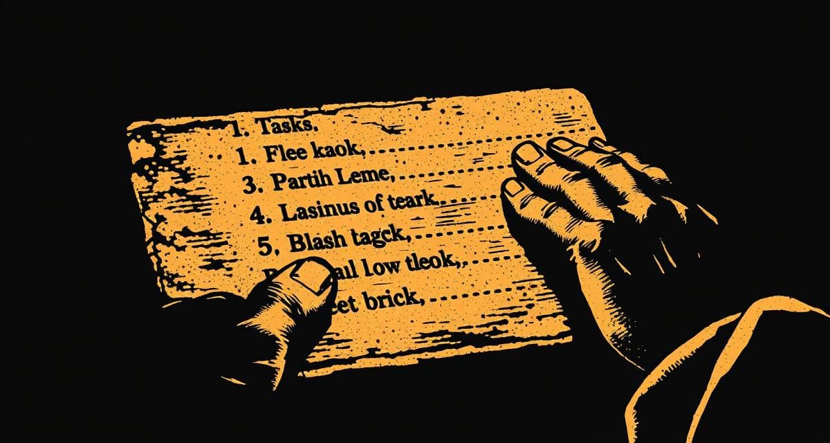 A hand checking off items on a to-do list representing organized workflow and task management